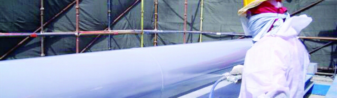 powercrete r-95 epoxy pipeline coating applied to a pipeline